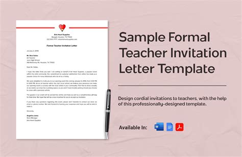 Toradh íomhá ar Sample Program Invitation Formal