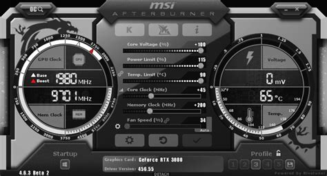 3080 Over Clock Setting On MSI Afterburner に対する画像結果