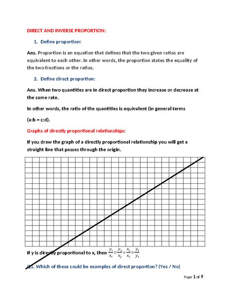 Image result for Direct and Inverse Proportion