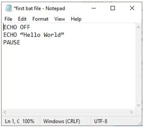 How to Make Notepad Batch File に対する画像結果