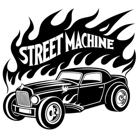Image result for Street Machine Line Drawing