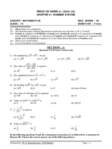 Image result for Chapter 1 Number System Class 9 Worksheet