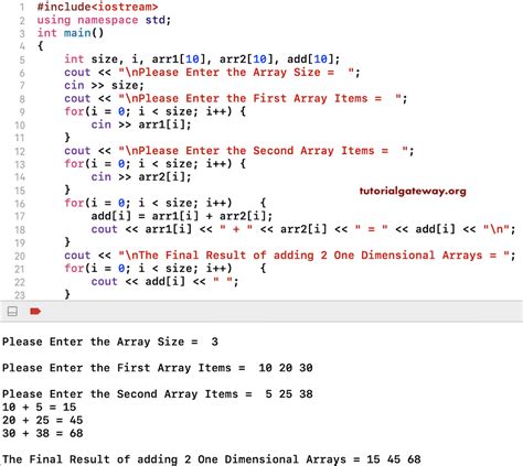 Image result for Array C++ Program
