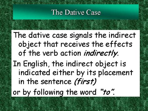 Image result for Dative Case