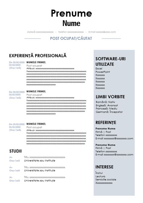 Toradh íomhá ar Descarca CV Simplu