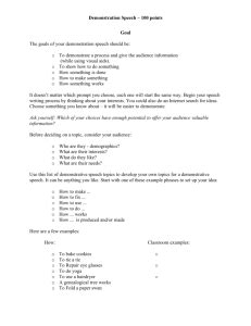 Image result for Demonstration Task Examples