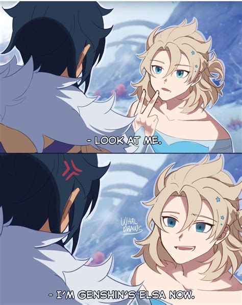 Toradh íomhá ar Genshin Impact React to Elsa