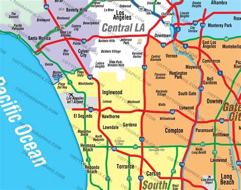 Image result for Zip Code Map for Los Angeles