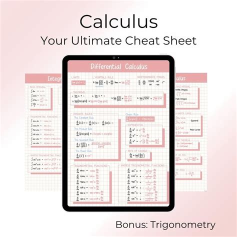 Calcus Math Sheet に対する画像結果