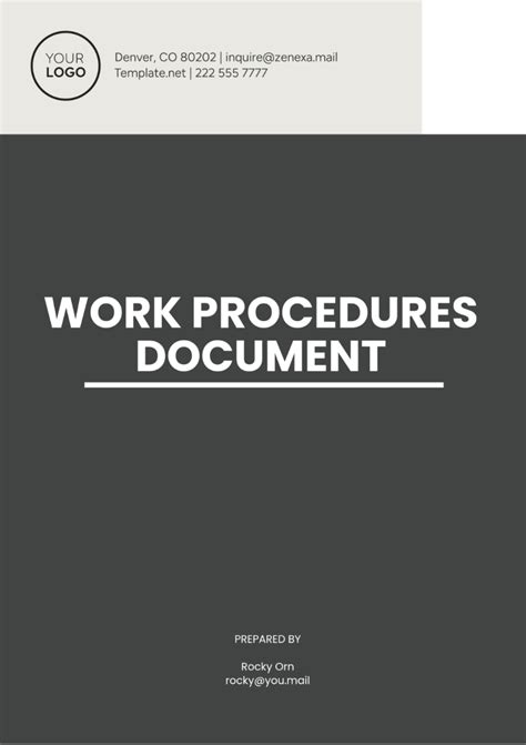 Image result for Example of Method of Procedure