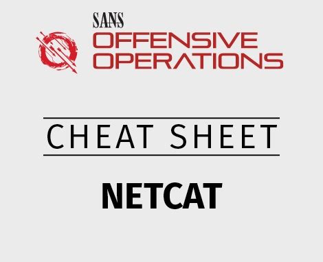 Afbeeldingsresultaten voor Netcat Reference Sheet