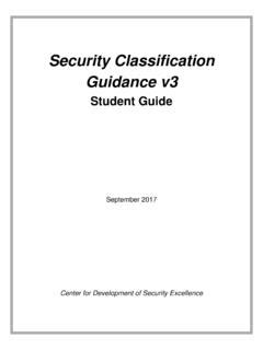 Toradh íomhá ar Security Classification Guide Category