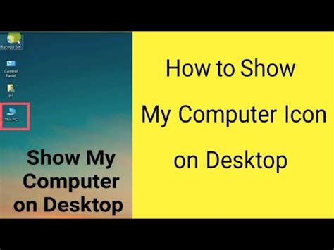 Image result for How to Show My Computer Icon