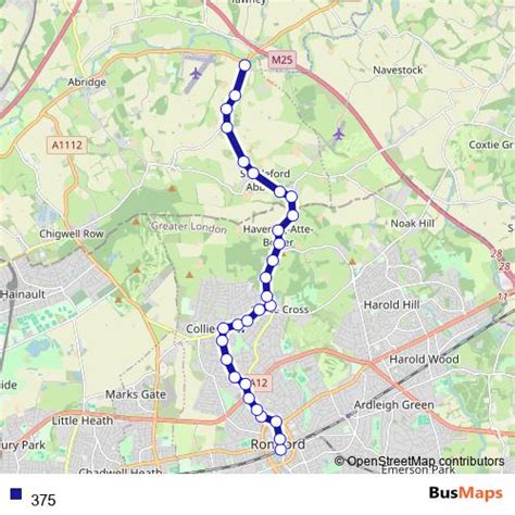 Résultat d’images pour 375 Bus Route Map