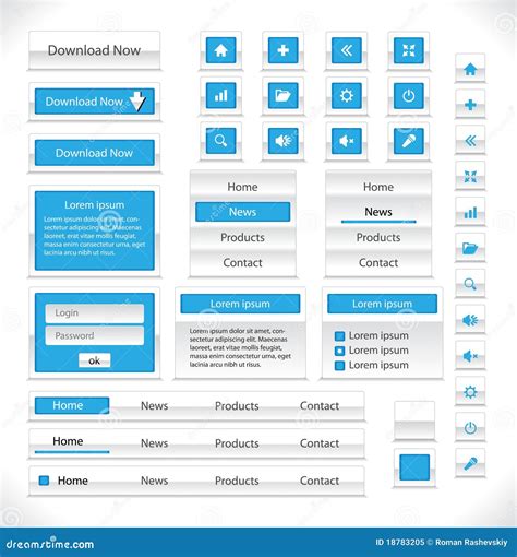 Image result for Web GUI Website Elements Pack