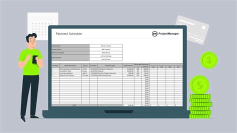 Image result for Contractor Payment Schedule by Month Excel