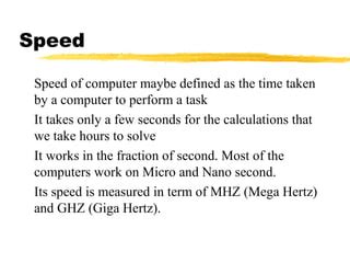 Image result for Speed Computer Definition