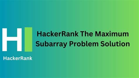 Image result for Maximum Subarray Problem Releted Images