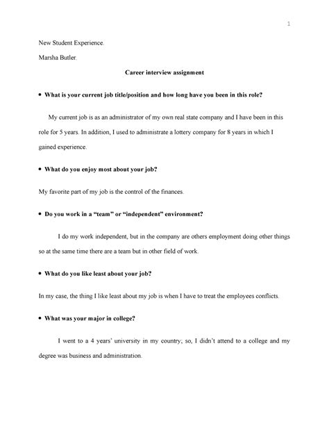 Image result for Assignment Model for Job Interview