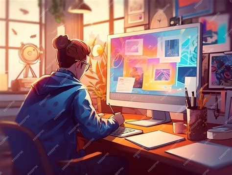 Toradh íomhá ar Graphhic Designer Drawing