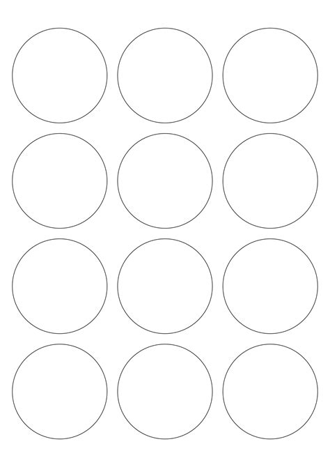Toradh íomhá ar Round Sticker Labels Printable