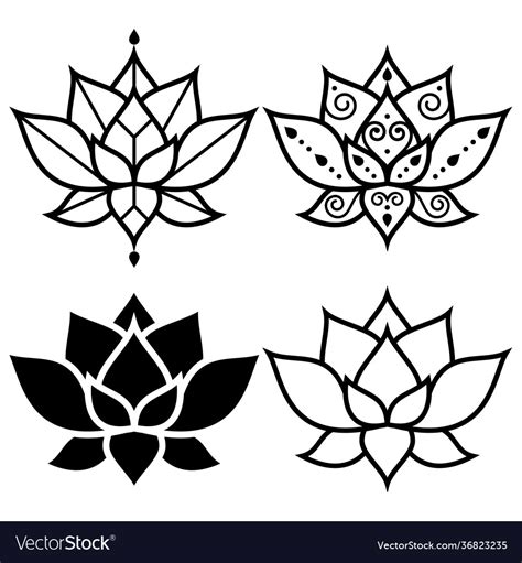 Toradh íomhá ar Simple Geometric Flower Design