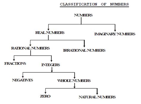 Image result for Number System Chart Class 9