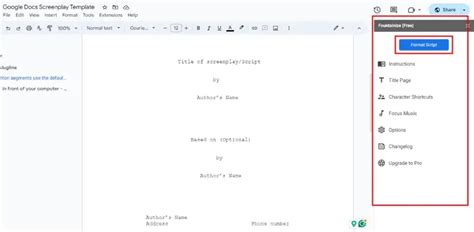 Image result for How to Format Google Docs Like a Script