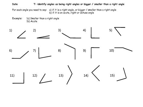 Image result for Classification of Angles Worksheet