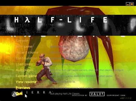 Image result for HL1 Non Steam Menu