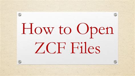 Image result for Open Zcf File