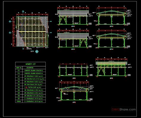 Toradh íomhá ar Structural Plan Steel Frame