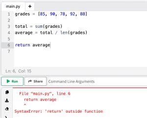 Return Function Not Working Python に対する画像結果
