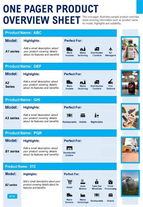 Image result for Product Overview One Page Presentation Slide Example