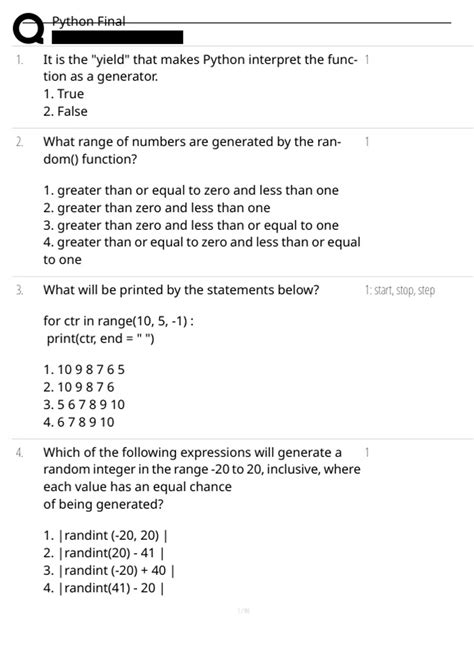 Image result for Reddit Best Python Exam Printable