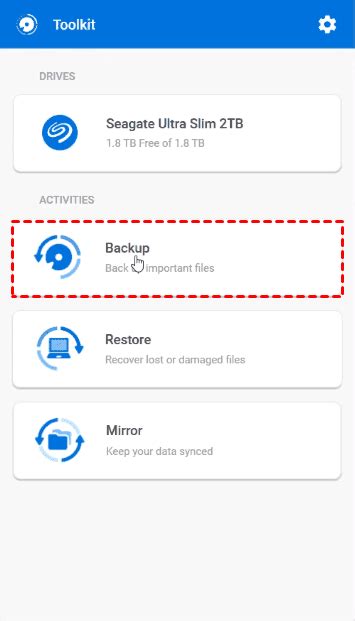 Image result for Seagate Backup Program