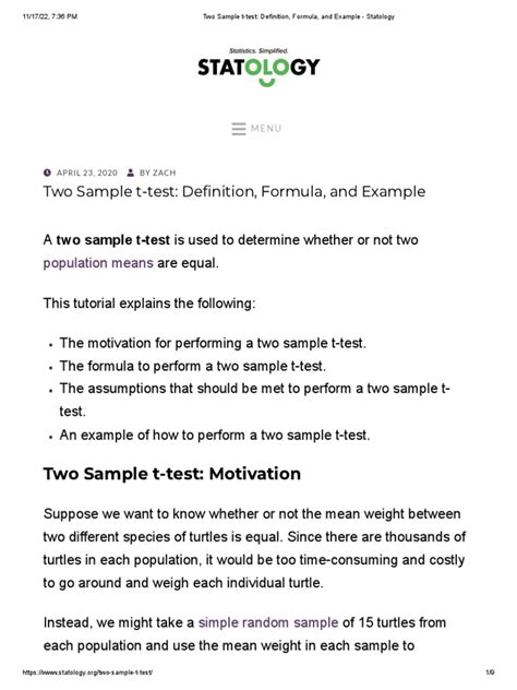 Image result for Two Sample T-Test P-Value