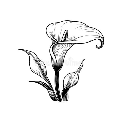 Image result for Calla Lily Line Drawing