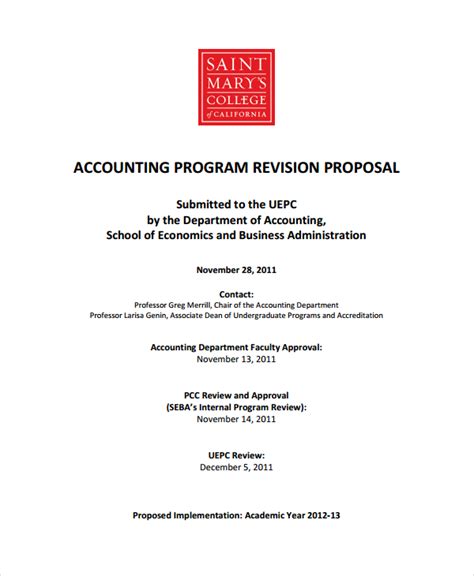 Image result for Accounting Proposal Example