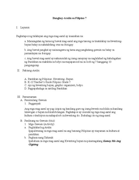 Image result for 4A Lesson Plan Template DepEd
