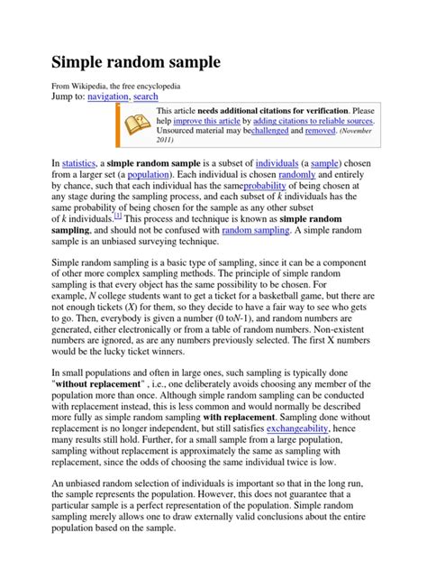 Image result for Simple Random Sample Stats