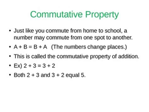 Image result for Commutative Associative Distributive Property