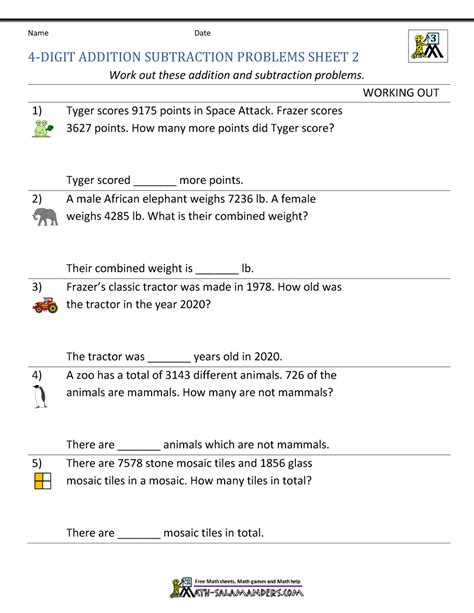 Image result for Addition Word Problems 3rd Grade