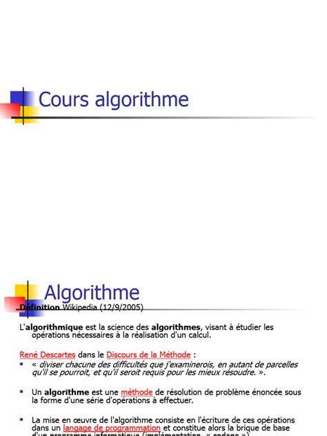 Image result for Algorithme L1 En Informatique