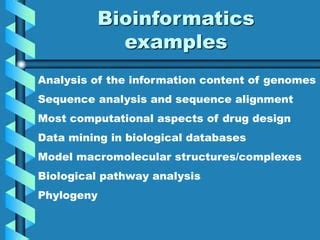 Image result for Bioinformatics Examples