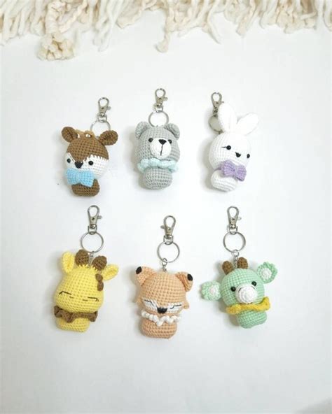 Afbeeldingsresultaten voor Crochet Keychain Animals
