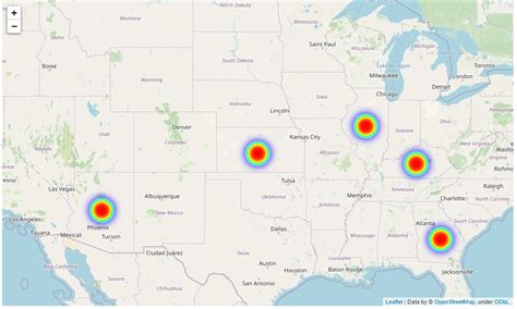 Image result for Leaflet Proximity Heat Map Python