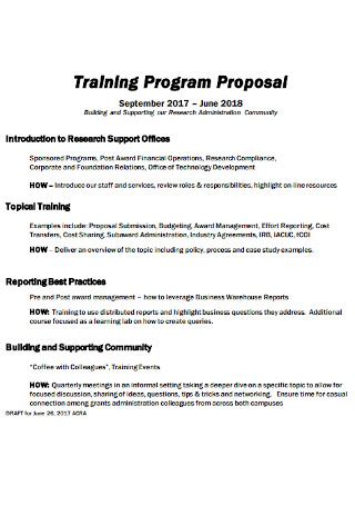 Image result for Employee Training Proposal Example