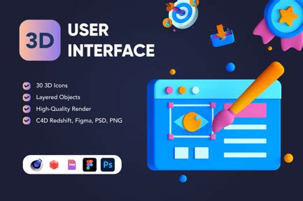 Toradh íomhá ar 3D User Interface Desktop Software