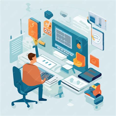Image result for Developer Desktop Vector